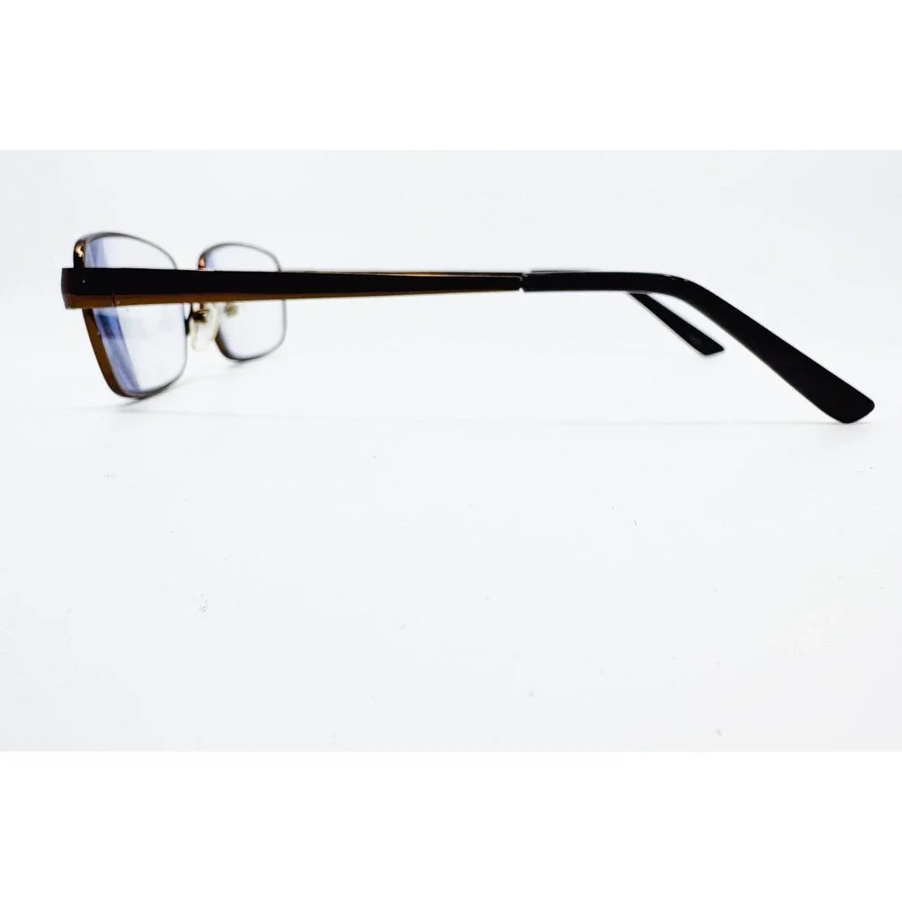 WM Eyeglasses Mens Brown Rectangle Frame WM 5101 BR 54-16-140